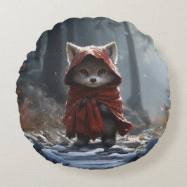 Almofada Redonda Petit loup chaperon rouge 