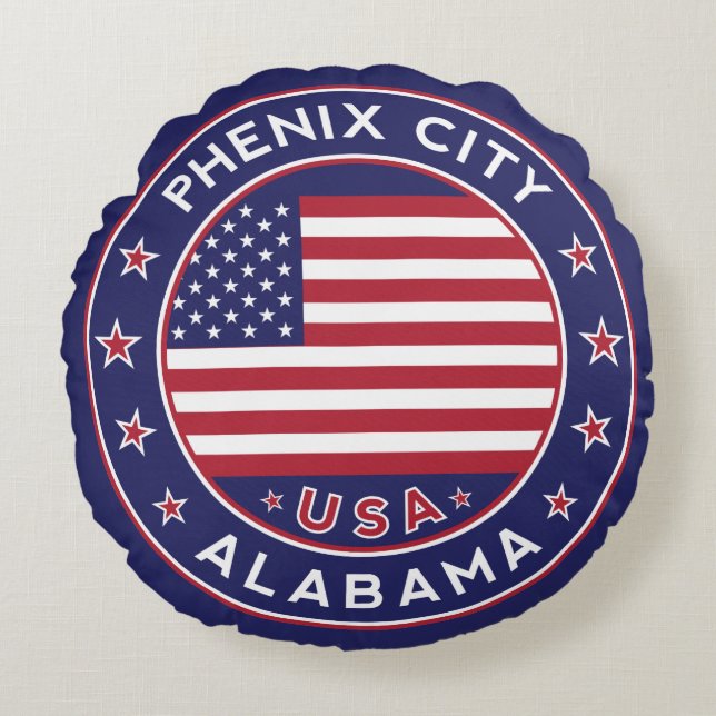 Almofada Redonda Phnix, Alabama (Frente)