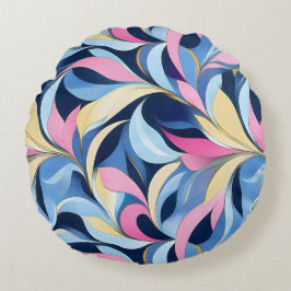 Almofada Redonda Pia, Pia Azul E Amarelo