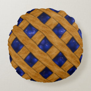 Almofada Redonda Pie deliciosa de mirtilo
