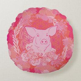 Almofada Redonda PiG Flower of life