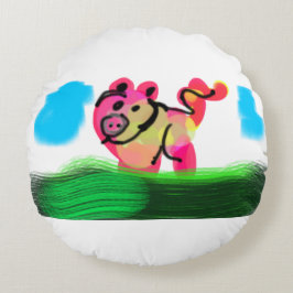 Almofada Redonda Pig spring 