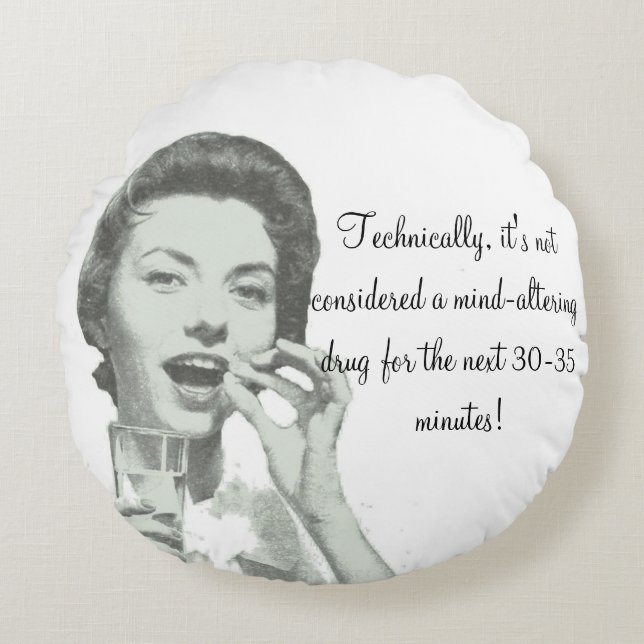 Almofada Redonda Pill/surrealista (Frente)