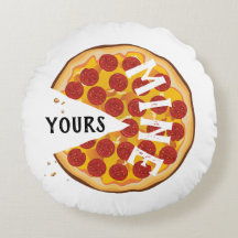 Pimenta engraçada, pizza vermelha