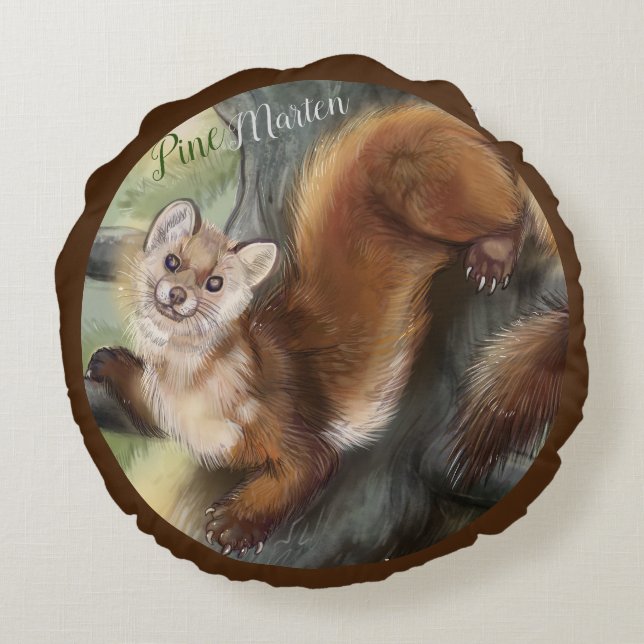 Almofada Redonda Pine Marten (Verso)
