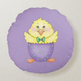 Almofada Redonda Pintinho páscoa