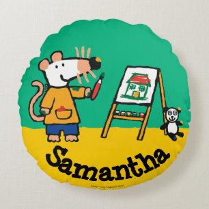 Almofada Redonda Pintura com Maisy!