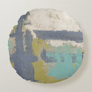 Almofada Redonda Pintura de expressão livre moderna