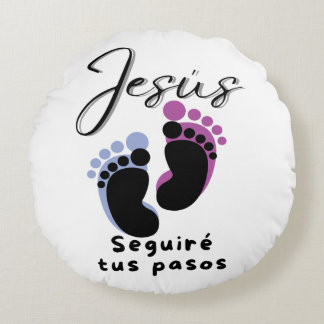 Almofada Redonda Pisadas
