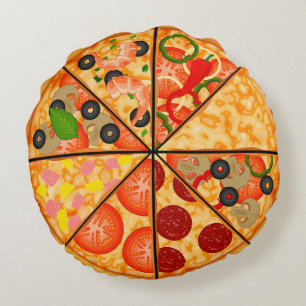 Almofada Redonda Pizza