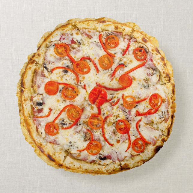 Almofada Redonda Pizza de queijo (Frente)