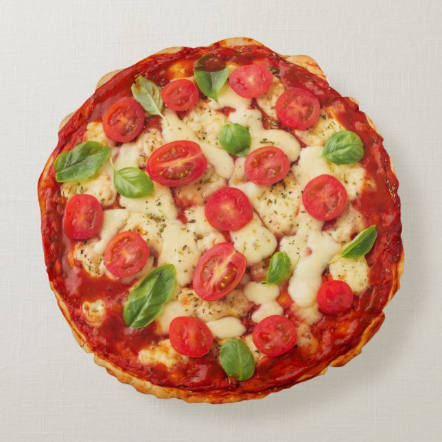 Almofada Redonda Pizza Impressão Dupla (Verso)