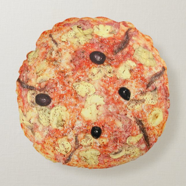 Almofada Redonda Pizza Novelty (Frente)