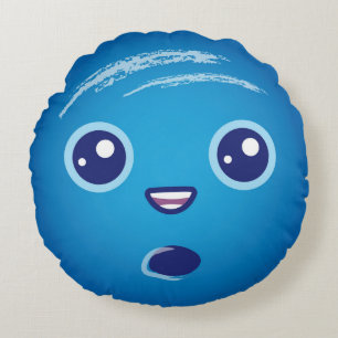 Almofada Redonda Planeta Cute Kawaii Netuno