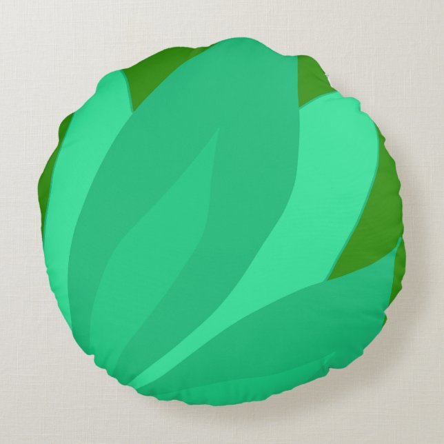 Almofada Redonda Planta Verde (Verso)