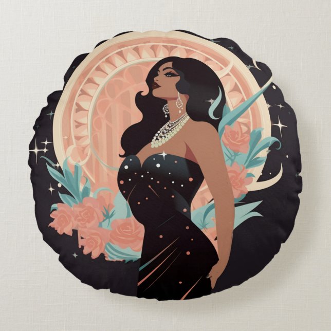 ALMOFADA REDONDA PODER DA BELEZA #1 (Frente)