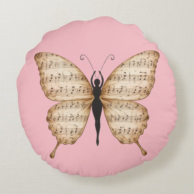 Almofada Redonda Poetic Butterfly Form Cushion (Verso)