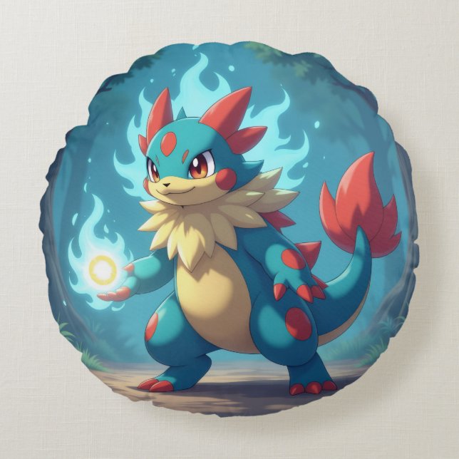 Almofada Redonda Pokémon und seine Treue Freunde (Frente)