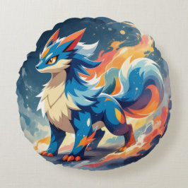 Almofada Redonda Pokémon und seine Treue Freunde