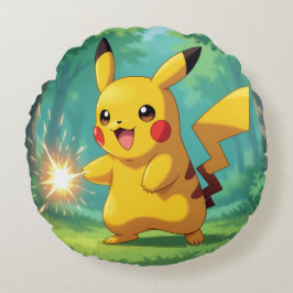 Almofada Redonda Pokémon und seine Treue Freunde