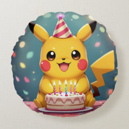 Almofada Redonda Pokémon und seine Treue Freunde
