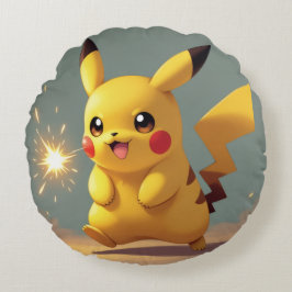 Almofada Redonda Pokémon und seine Treue Freunde