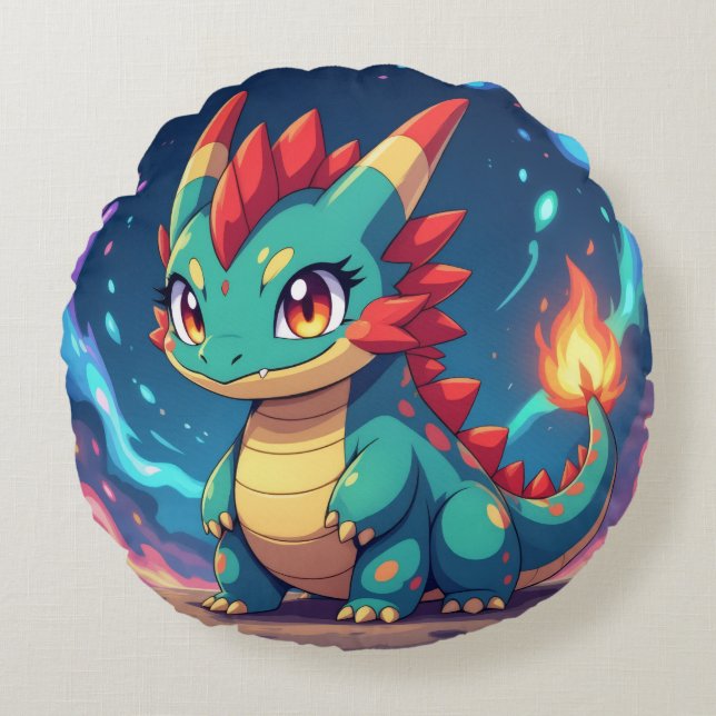 Almofada Redonda Pokémon und seine Treue Freunde (Frente)