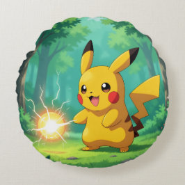 Almofada Redonda Pokémon und seine Treue Freunde