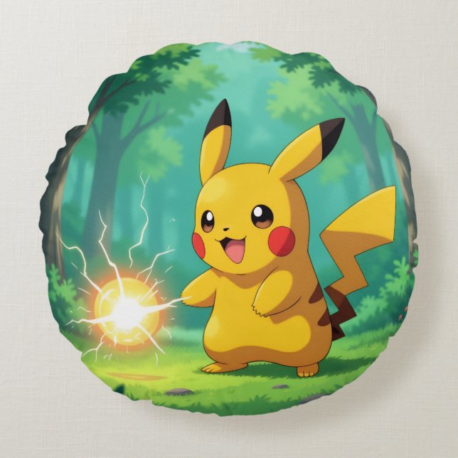 Almofada Redonda Pokémon und seine Treue Freunde (Frente)