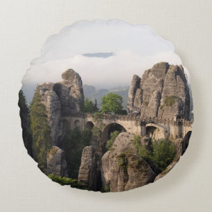 Almofada Redonda Ponte de Bastei no travesseiro redondo de Alemanha