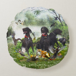 Almofada Redonda Ponteiros abreviados alemães