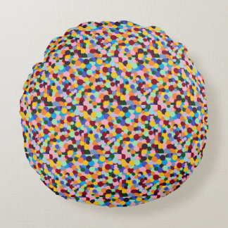Almofada Redonda Pontos mastigam brilho vívido burst de cor