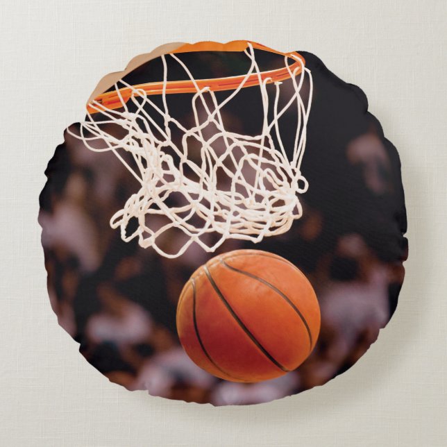 Almofada Redonda Pontuação de Basquetebol (Frente)