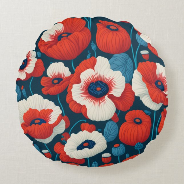 Almofada Redonda Poppie (Frente)