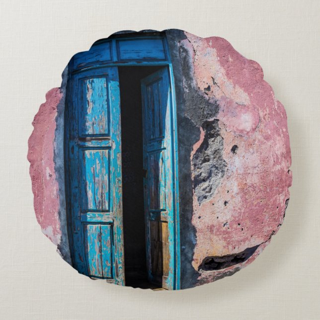 Almofada Redonda Por favor, entre (Frente)