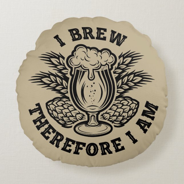 Almofada Redonda Por Isso, Eu Sou (Frente)