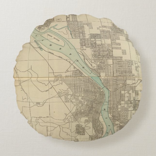 Almofada Redonda Portland, ou (Frente)