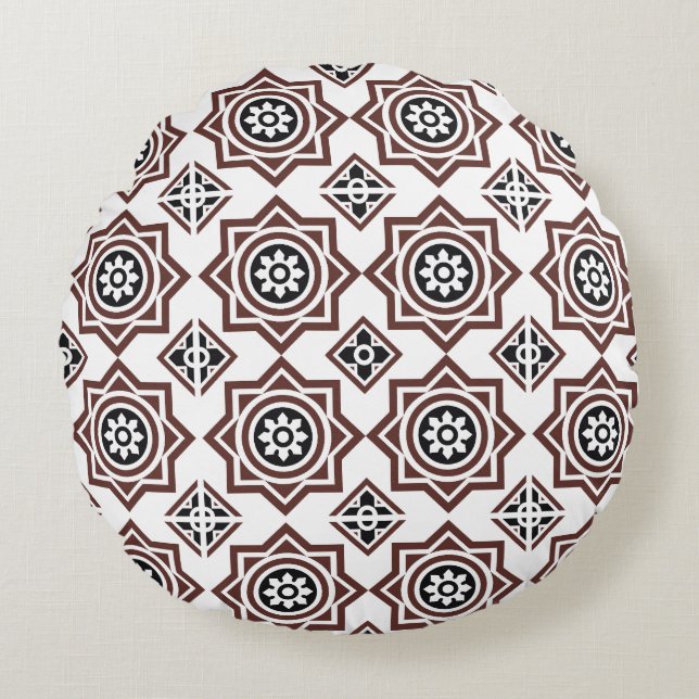 Almofada Redonda Portuguese tiles 2 - Igreja do Carmo (Frente)