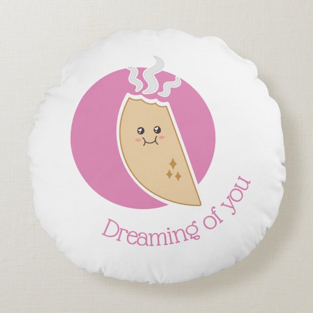 Almofada Redonda Potência de Empanadita (Frente)