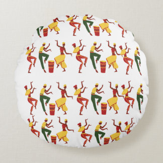 Almofada Redonda Poufs inspirado na África