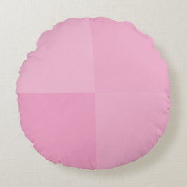 Almofada Redonda Praças Geométricas de rosas claro