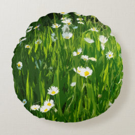 Almofada Redonda Prado de flores