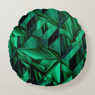 Almofada Redonda Precioso emerald gemstone inspirado