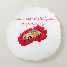 Almofada Redonda Presente de aniversário