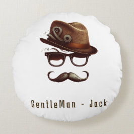 Almofada Redonda Presente de Dia de os pais Personalizado de Crianç