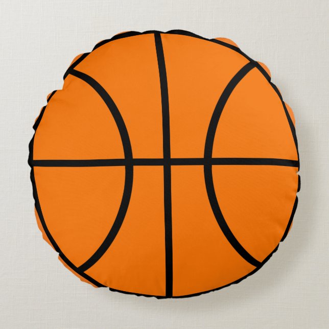 Almofada Redonda Presente de Travesseiro de Esportes de Basquetebol (Frente)