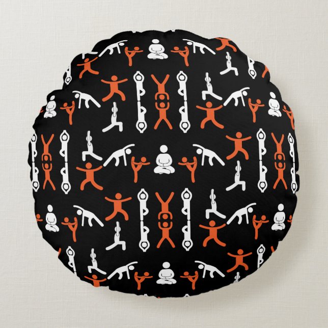Almofada Redonda Presente exclusivo de ioga (Frente)