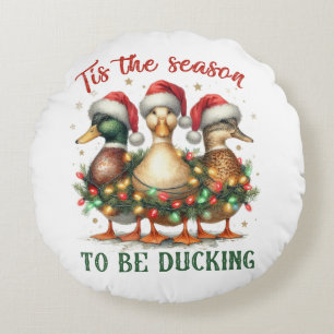Almofada Redonda Presente para o Xmas
