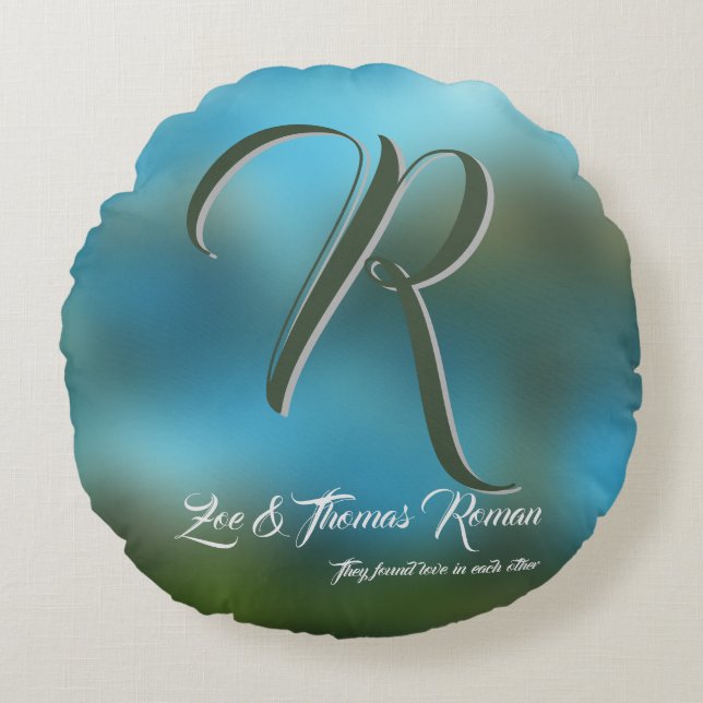 Almofada Redonda Presente personalizado de aquecimento da casa para (Frente)