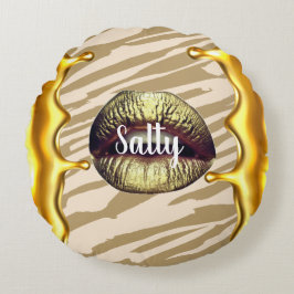 Almofada Redonda Presente personalizado para aniversário, noiva, ca